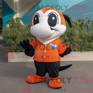 Orange Killer Whale mascot...