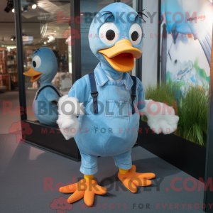 Sky Blue Gosling mascot...