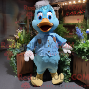 Sky Blue Gosling mascot...