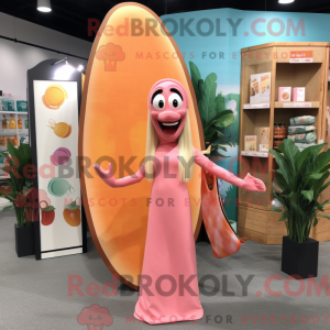 Peach Surfboard mascot...