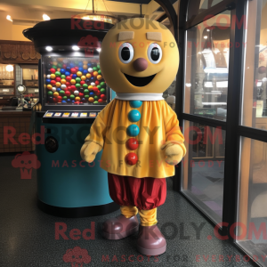 Gold Gumball Machine mascot...