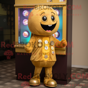 Gold Gumball Machine mascot...