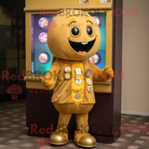 Gold Gumball Machine maskot...