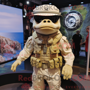 Beige Marine Recon maskot...