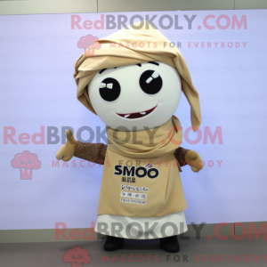 Beige Miso Soup maskot...