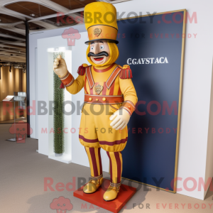 Gold Swiss Guard mascot...