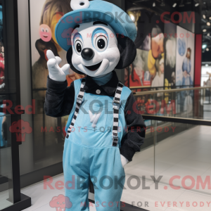 Cyan Mime Maskottchen...