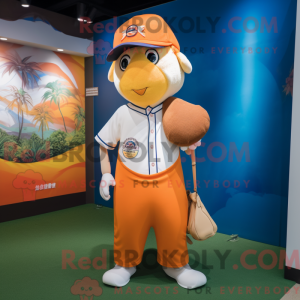 Mandarin mascot costume...