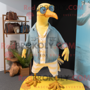 Yellow Seagull mascot...
