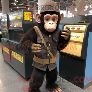 Chimpanzee mascot costume...