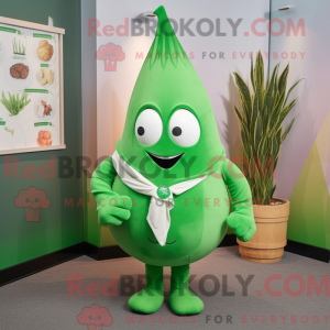 Green Onion mascot costume...