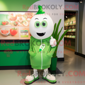 Green Onion mascot costume...