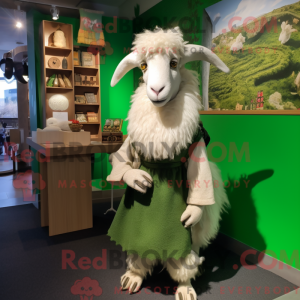Oliven Angora Goat máscara...