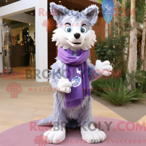 Lavender Wolf mascot...