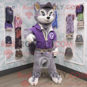 Lavendel Wolf máscara de...
