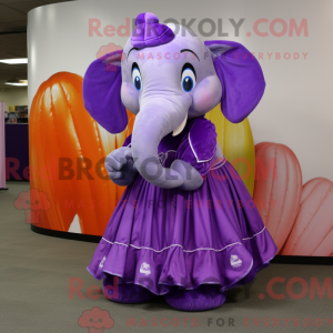 Purple Elephant mascot...