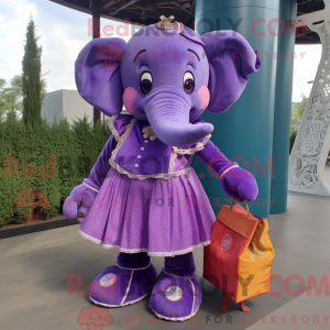 Purple Elephant mascot...
