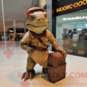 Rust Komodo Dragon mascot...