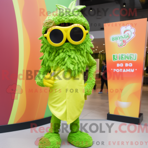 Lime Green Biryani mascot...