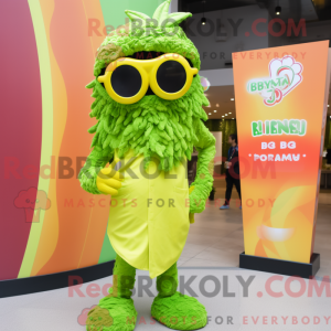 Lime Green Biryani mascotte...