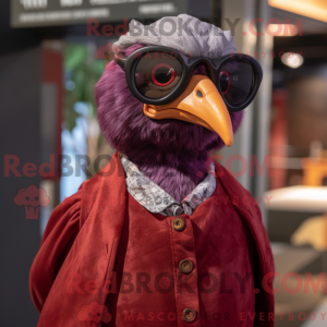 Maroon Guinea Fowl maskot...