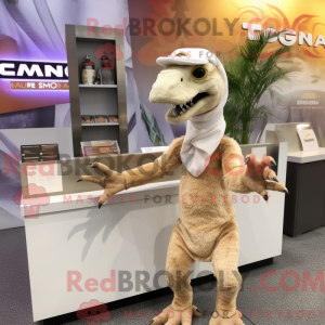 Creme Deinonychus maskot...