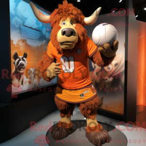 Orange Buffalo mascot...