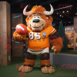 Orange Buffalo mascot...