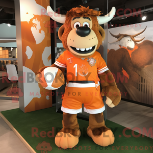 Orange Buffalo mascot...