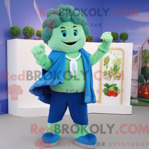 Figura azul de máscara de...