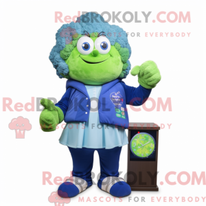 Figura azul de máscara de...