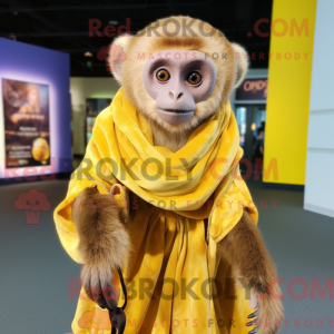 Gold Capuchin Monkey mascot...