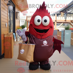 Postava maskota Maroon Fish...