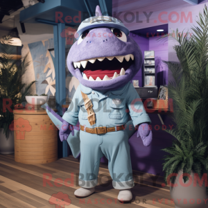 Lavender Megalodon mascot...