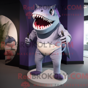Lavender Megalodon mascot...