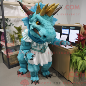 Turquoise Triceratops...