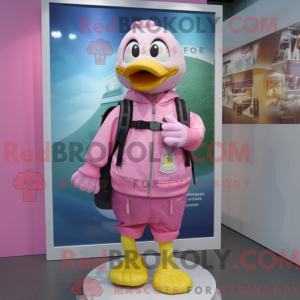 Pink Duck maskot...