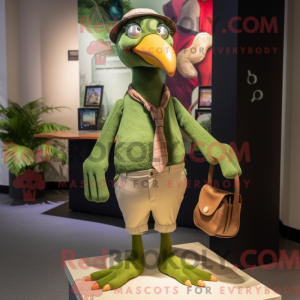 Olive Dodo Bird mascot...
