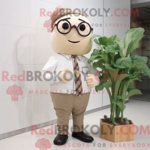 Beżowy reddik maskot drakt...