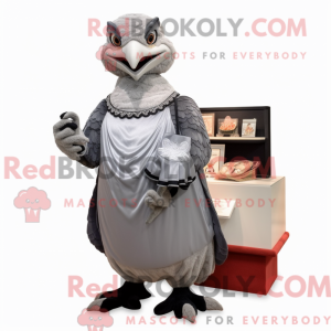 Gray Hawk maskot kostume...