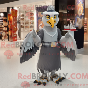 Gray Hawk mascot costume...