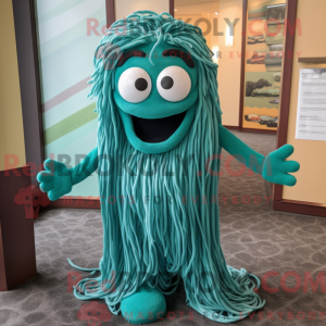 Teal Spaghetti mascot...