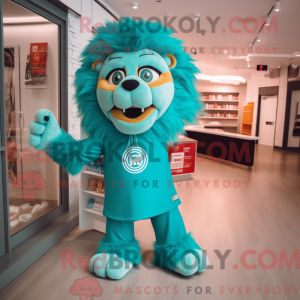 Turquoise leeuw...