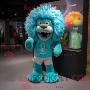 Turquoise leeuw...