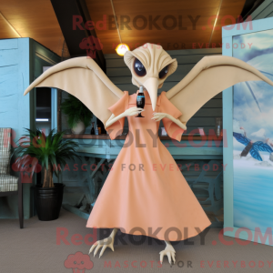 Tan Pterodactyl mascot...