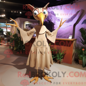 Tan Pterodactyl maskot...