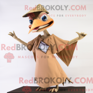 Tan Pterodactyl mascot...