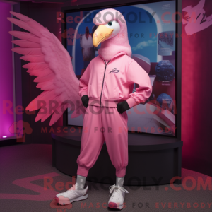 Pink Albatross maskot...