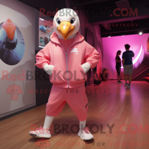 Pink Albatross maskot...