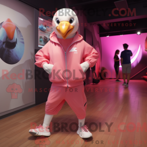 Roze Albatros mascotte...